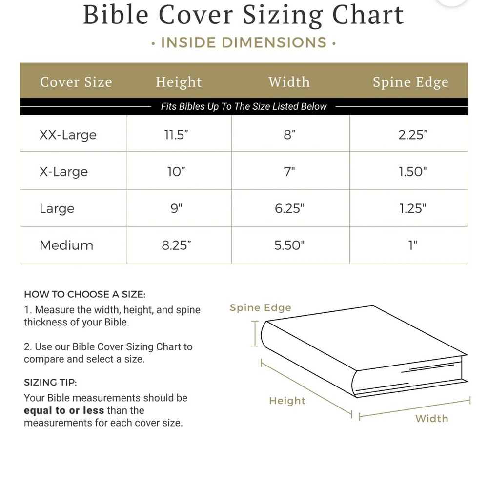 Divinity Boutique/X-Large Faux Leather Bible Cover/11"L x 8"W - Picture 8 of 16